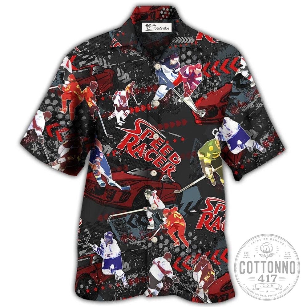 Speed Racer Hockey Players Hawaiian Shirt