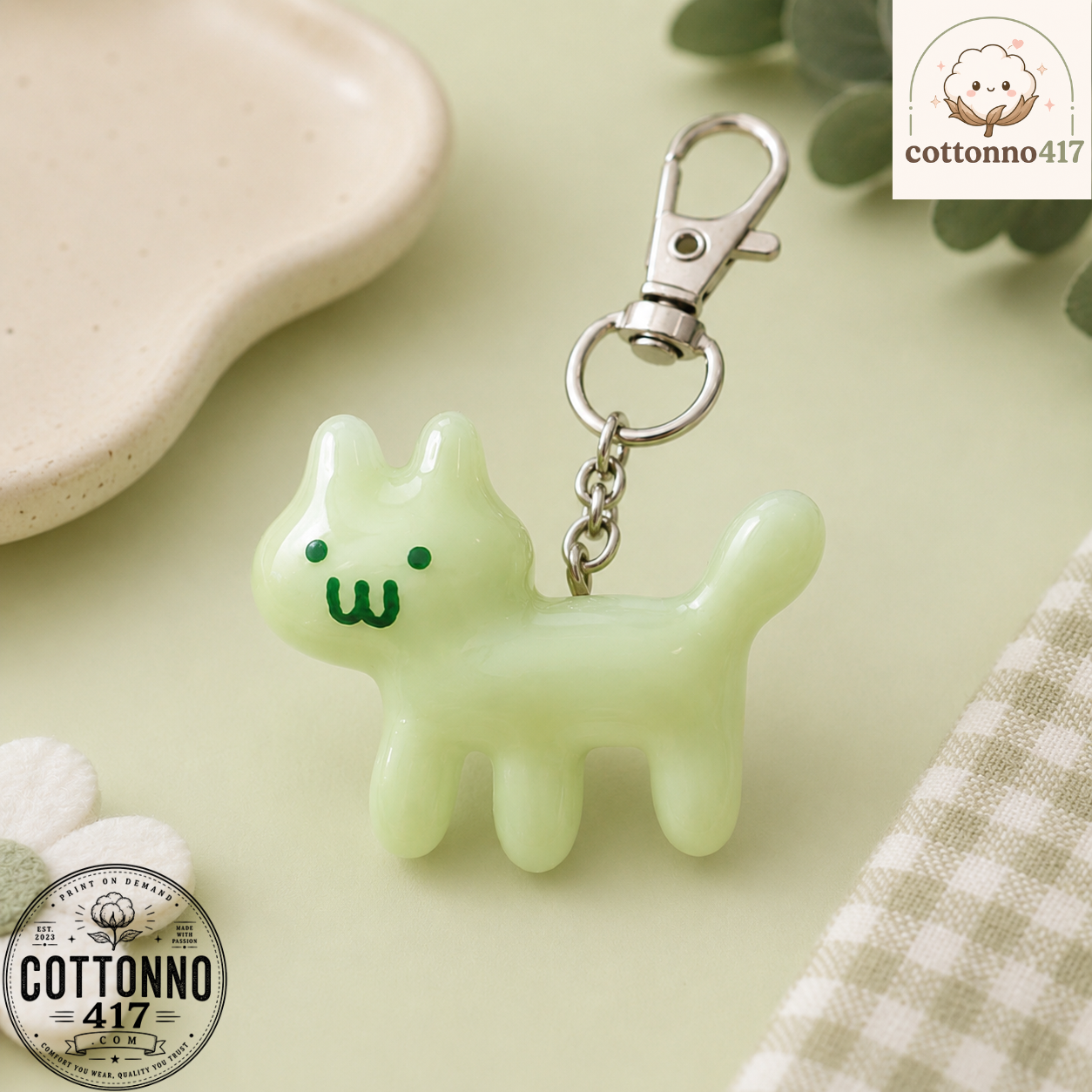 3 Glow Cat Keychain — image 3