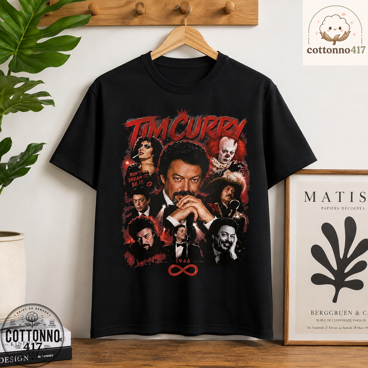 Tim Curry Vintage Graphic T-Shirt 4 Jellycat Corpse Bride Plush Bunny – Gothic Bridal Stuffed Animal — image 5