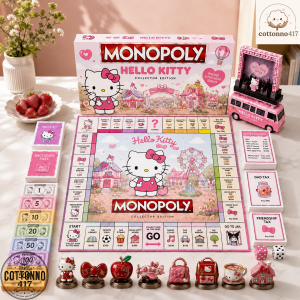 Hello Kitty Monopoly Board Game 8 1 7