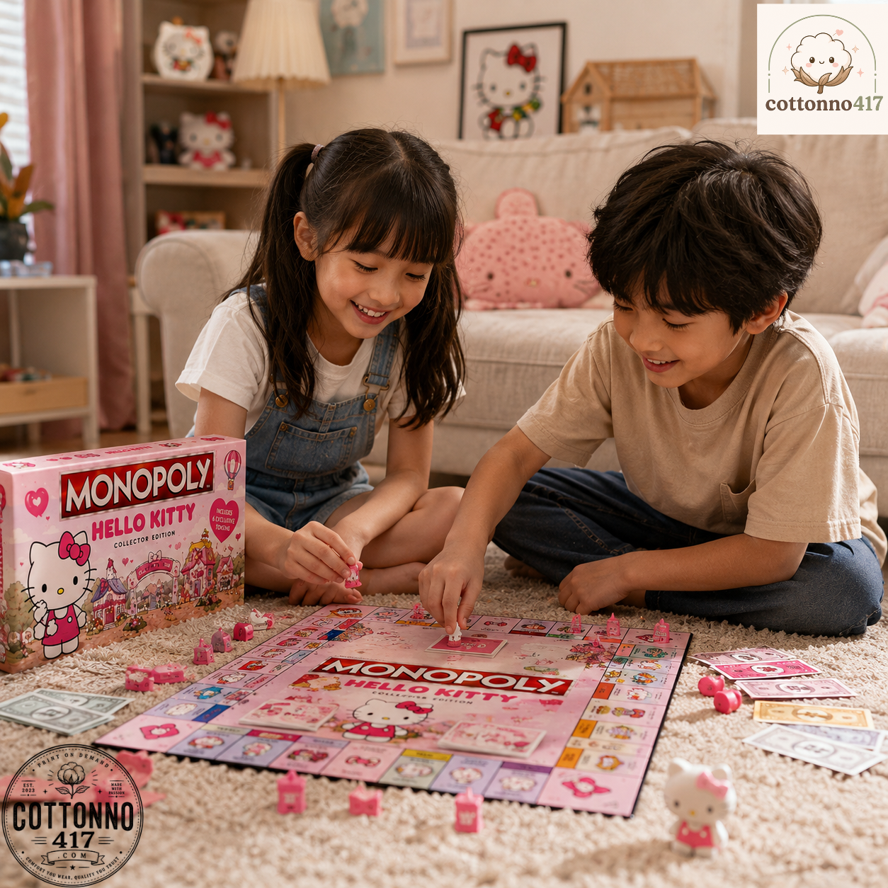 2 Hello Kitty Monopoly Board Game — image 2