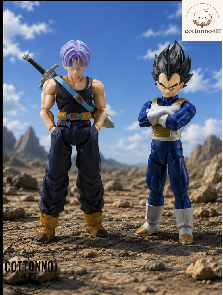 Vegeta and Trunks Z Fighters Collectible Figure Set