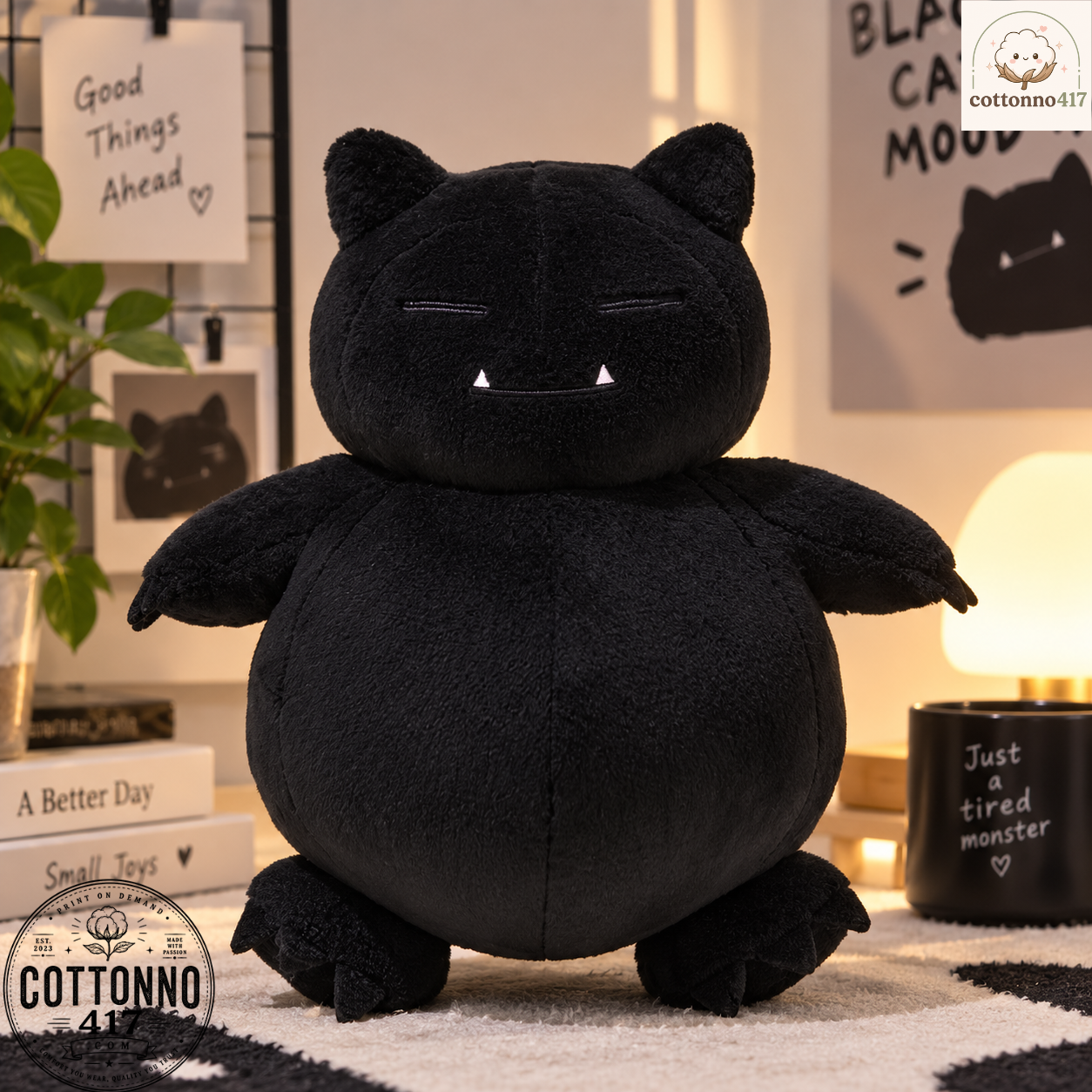 Thunderbolt Project by FRGMT × Pokémon Black Snorlax Plush