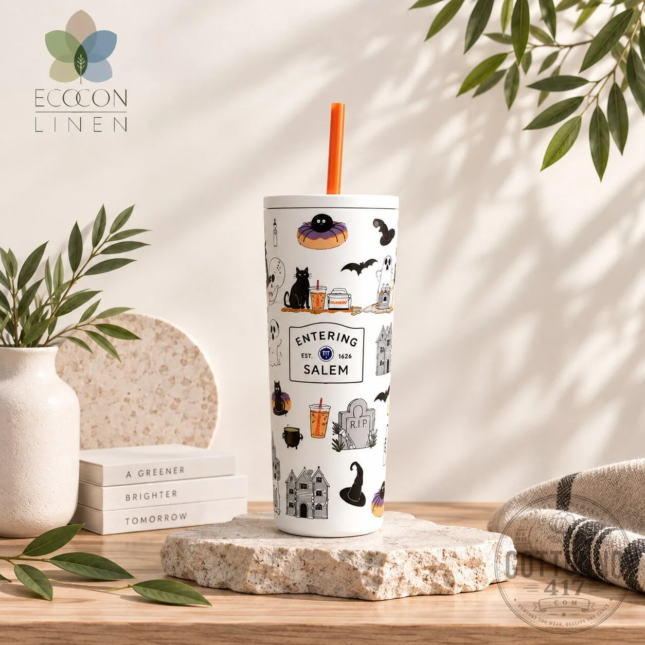 Dunkin’ Entering Salem Halloween Tumbler with Straw 2026