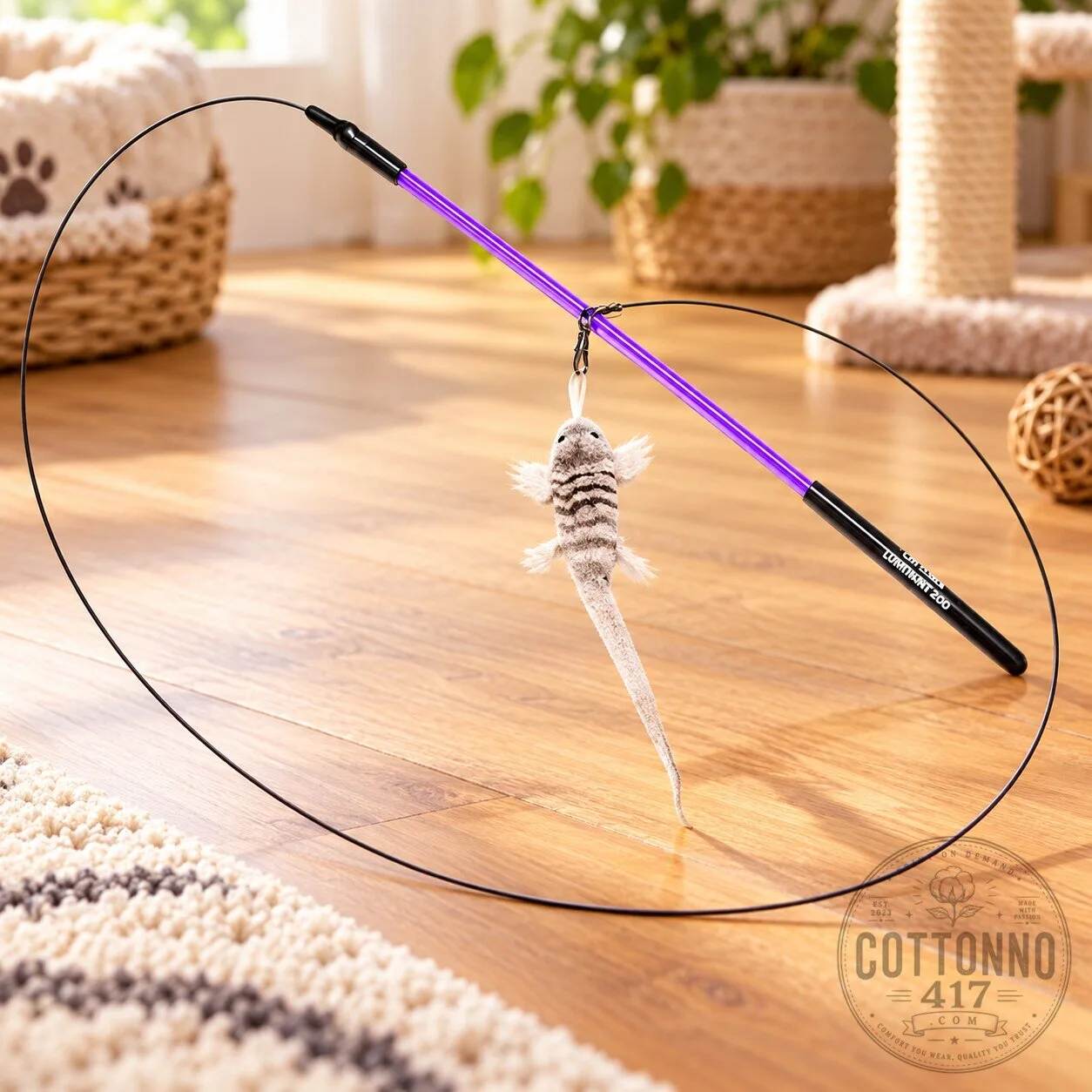 Lizzie the Lizard Interactive Cat Lure Wand Toy 10 Lizzie the Lizard Interactive Cat Lure Wand Toy