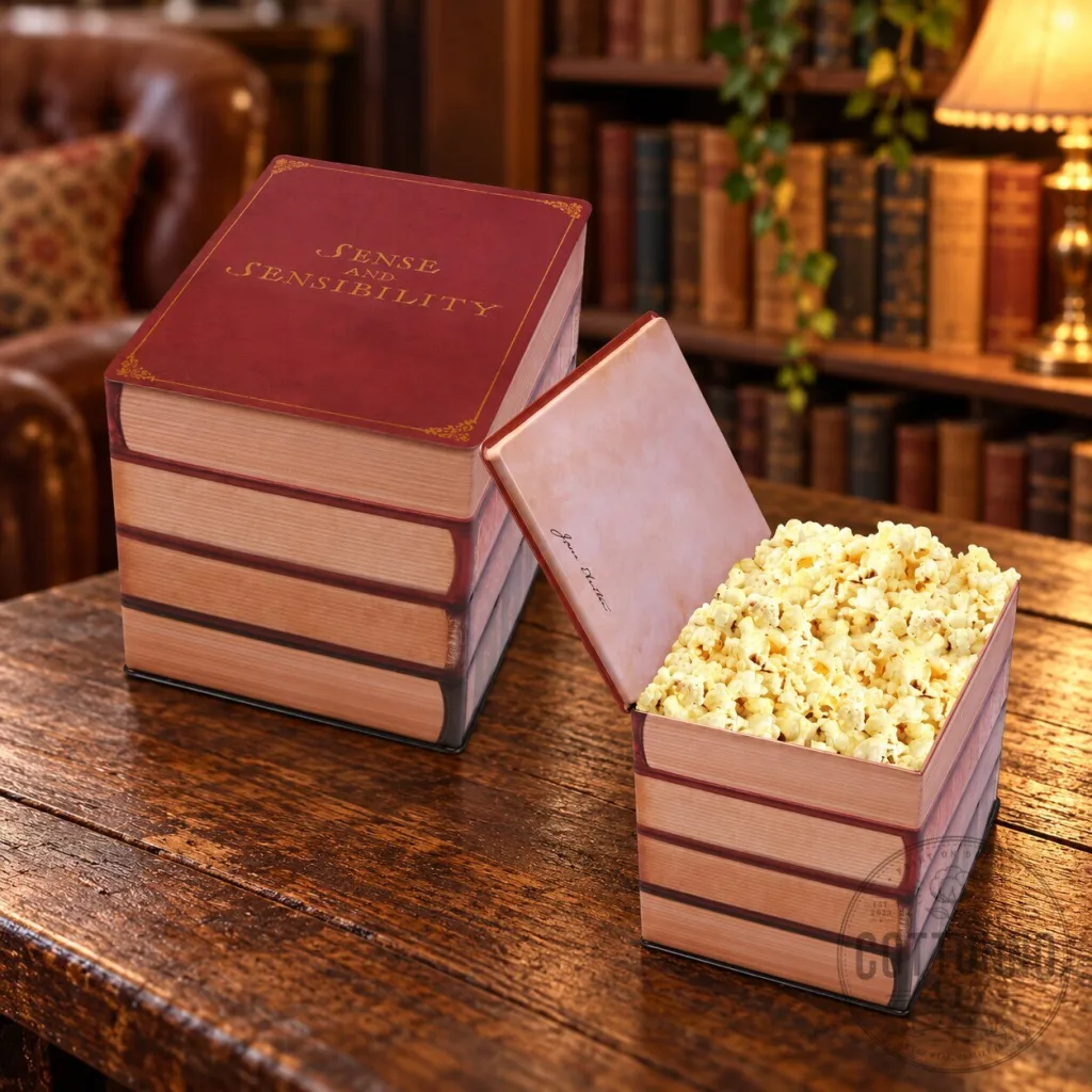 Sense and Sensibility 2026 Jane Austen Book Stack Popcorn Bucket Sense and Sensibility 2026 Jane Austen Book Stack Popcorn Bucket