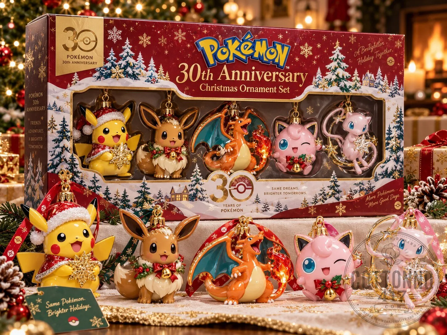 Pokémon 30th Anniversary Christmas Ornament Set 2026 – Holiday Collectibles