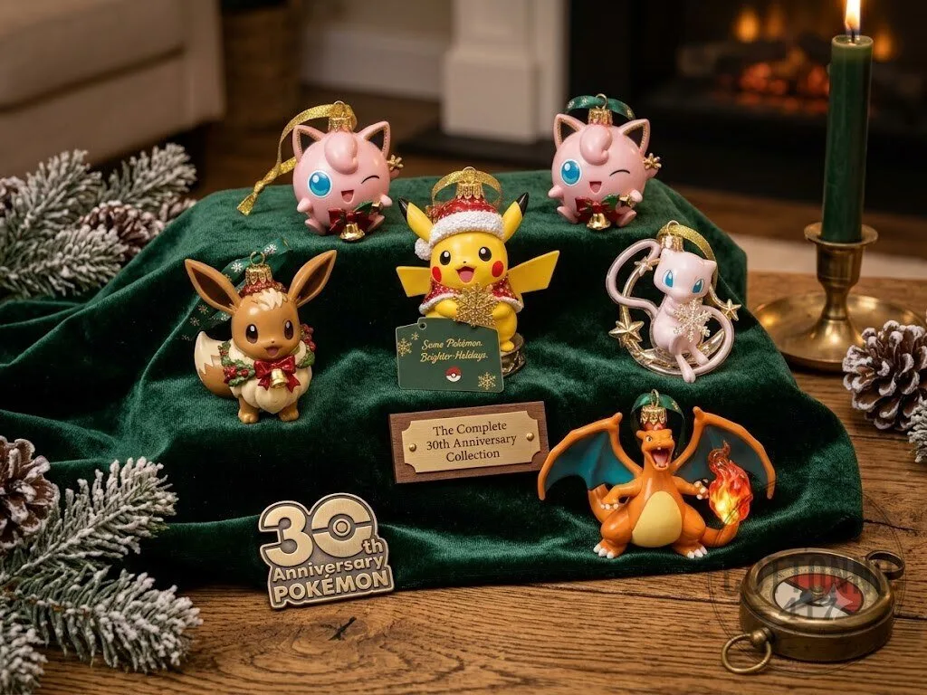 Pokémon 30th Anniversary Christmas Ornament Set 2026 – Holiday Collectibles 9 Pokémon 30th Anniversary Christmas Ornament Set 2026 – Holiday Collectibles